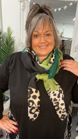 S02  Block Print Scarf with Animal Print