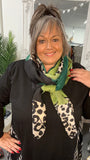 S02  Block Print Scarf with Animal Print