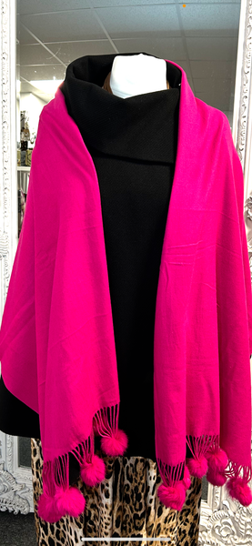 S31 Hot Pink Pashmina