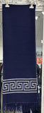 S06 Navy Blue /Grey Reversible Pashmina