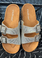 Silver Sparkle  Slip on style Sandal