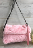 B05 Teddy Faux Fur Bags with Chain