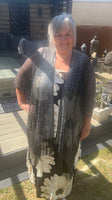 Diamante Beaded Tassel Kimono / Cover Up