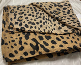 Leopard Suede Effect Print Gloves