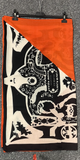 Orange Black scarf / pashmina