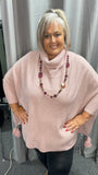 * Beaded Tasseled Poncho  Roll  Neck