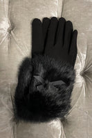 Faux Fur Cuffed Glove