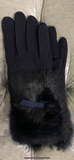 Faux Fur Cuffed Glove