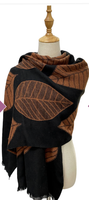 S01 Leaf Pashmina / Scarf